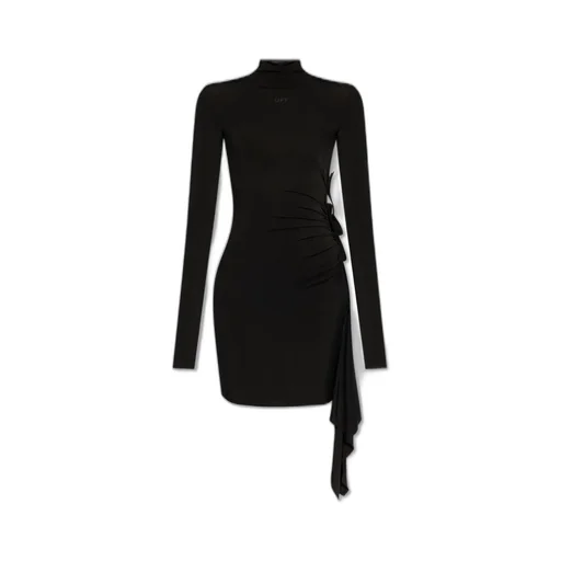 Off-White Draped Mini Dress