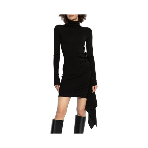 Off-White Draped Mini Dress