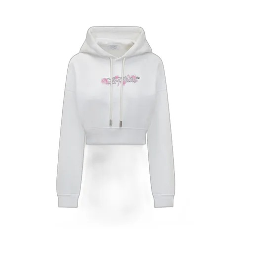 Off-White Bookish Rose Cropped Hoodie