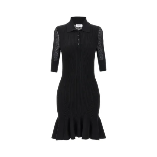 Off-White Net Arrow Short-Sleeved Midi Dress