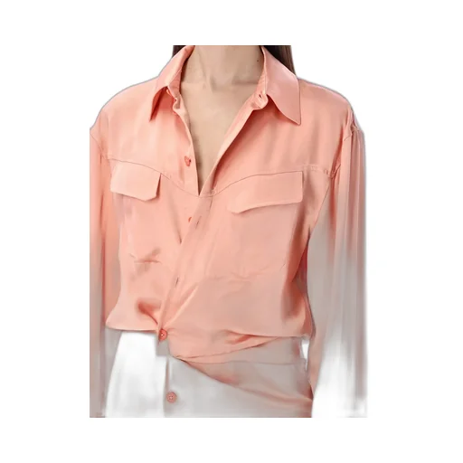 Off-White Buttoned Long-Sleeved Dress