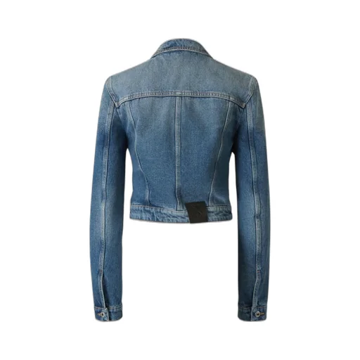 Off-White Buttoned Long-Sleeved Denim Jacket