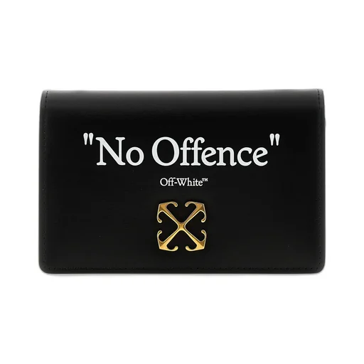 Off-White Logo Printed Foldover Top Shoulder Bag