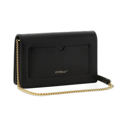 Off-White Logo Printed Foldover Top Shoulder Bag