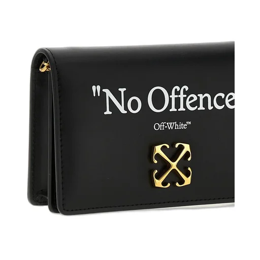 Off-White Logo Printed Foldover Top Shoulder Bag