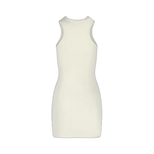 Off-White Sleek Rowing Crewnek Sleeveless Mini Dress