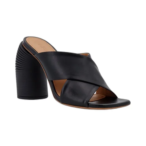 Off-White Crossover Strap Heeled Mules