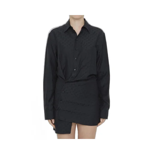 Off-White Monogram Jacquard Twisted Mini Dress