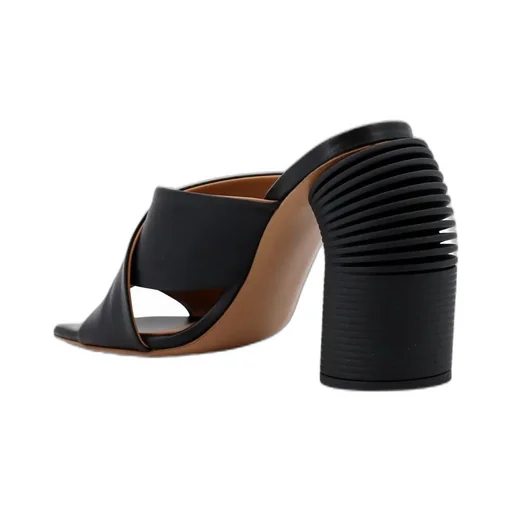 Off-White Crossover Strap Heeled Mules