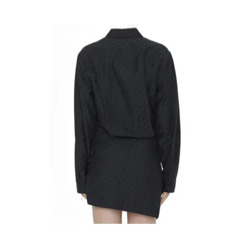 Off-White Monogram Jacquard Twisted Mini Dress