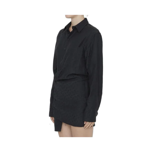 Off-White Monogram Jacquard Twisted Mini Dress