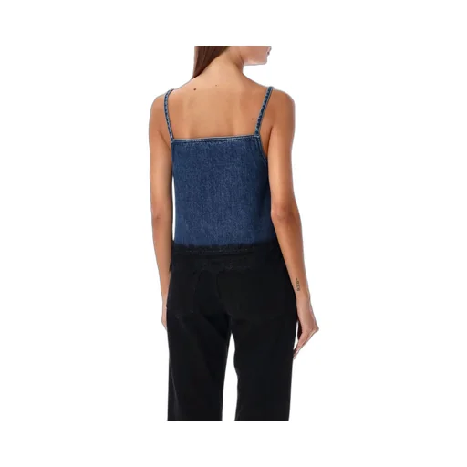 Off-White Lace Detailed Sleeveless Top