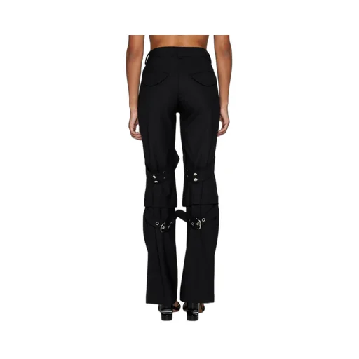 Off-White Buckle Detailed Wide Leg Pants