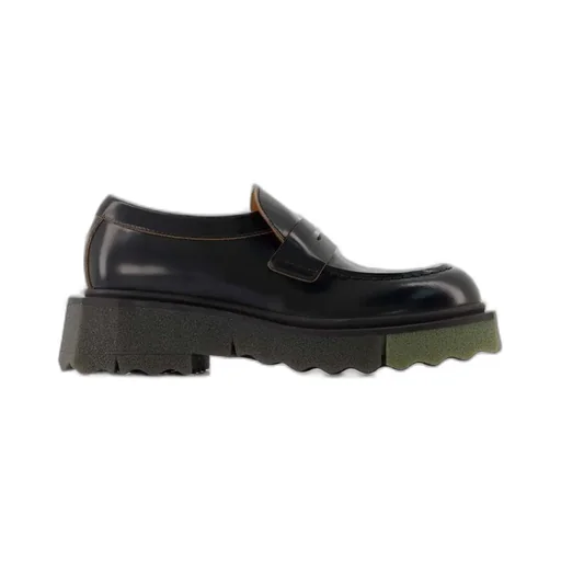 Off-White Tound Toe Slip-On Loafers