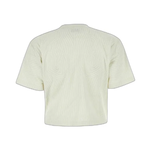 Off-White Short-Sleeved Cropped T-Shirt