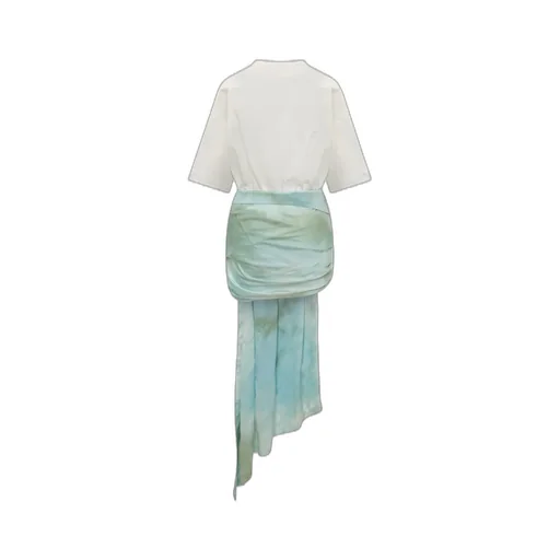 Off-White Bow-Detailed Tie-Dyed Dress