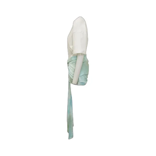 Off-White Bow-Detailed Tie-Dyed Dress