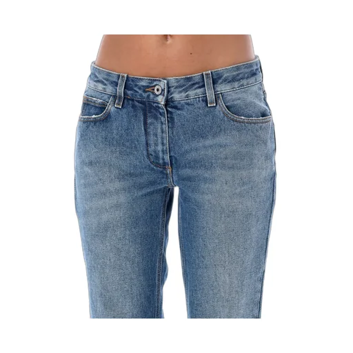 Off-White Logo Patch Flared Jeans