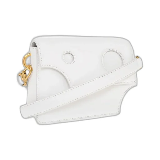 Off-White Burrow Cut-Out Detailed Shoulder Bag