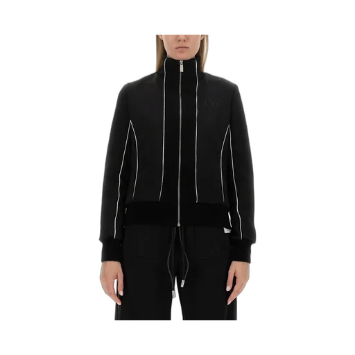 Off-White Zip-Up Long-Sleeved Jacket