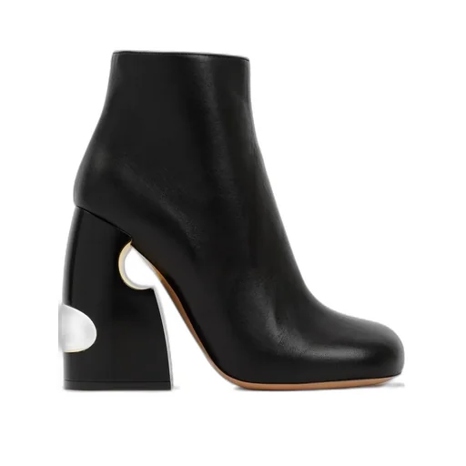 Off-White Cut-Out Zip-Up Boots
