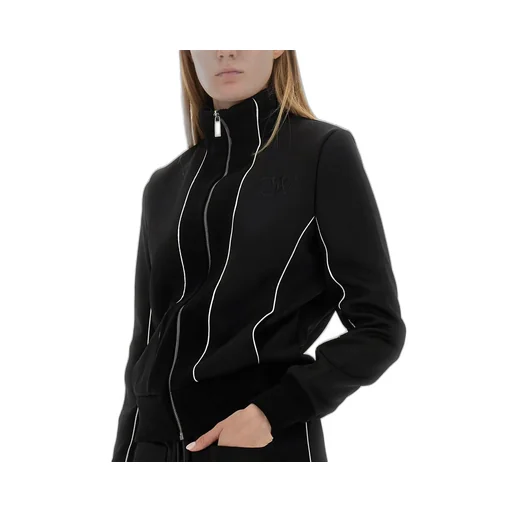 Off-White Zip-Up Long-Sleeved Jacket
