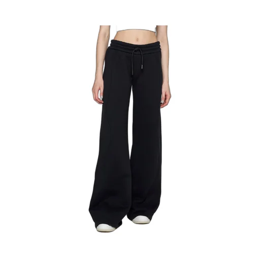 Off-White Drawstring Wide Leg Pants