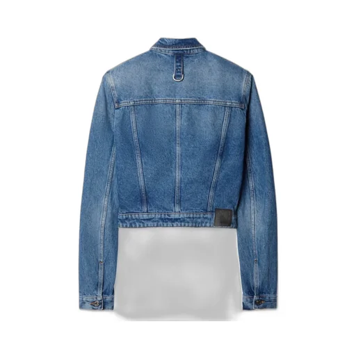 Off-White Belt Detailed Button-Up Denim Jacket