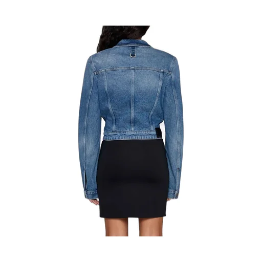 Off-White Belt Detailed Button-Up Denim Jacket