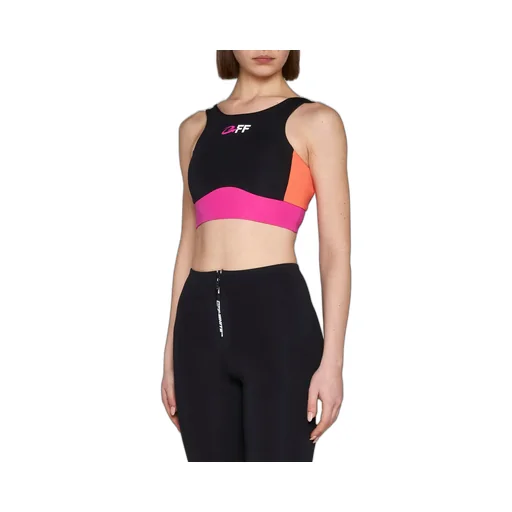 Off-White Logo Printed Cropped Top