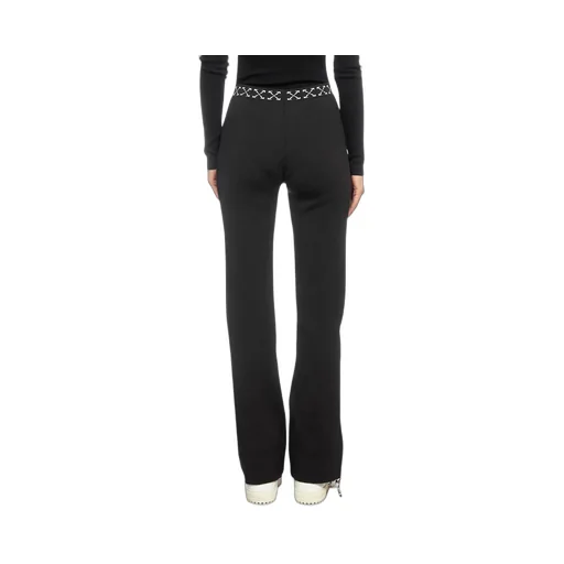 Off-White Logo Waistband Straight Leg Pants
