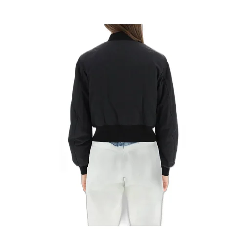 Off-White Logo Embroidered Bomber Jacket