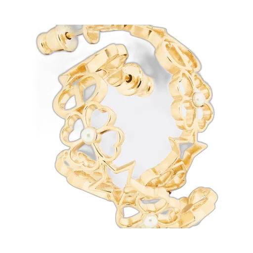 Dior Lucky Lace Hoop Earrings