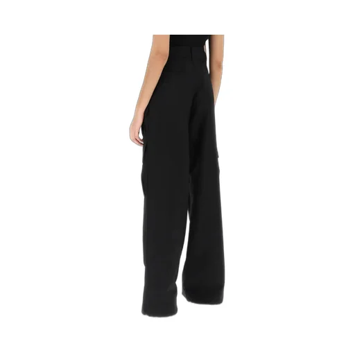 Off-White Logo Detailed Wide Leg Trousers