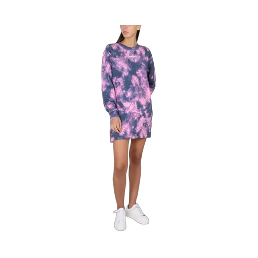 Off-White Arrows Tie-Dye Long-Sleeved Sweatshirt Dress