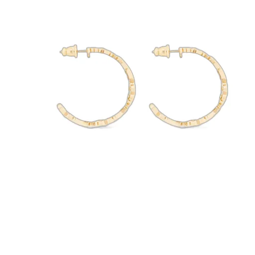 Dior Lucky Lace Hoop Earrings