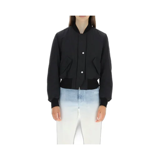 Off-White Logo Embroidered Bomber Jacket