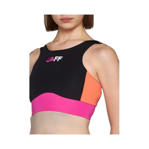 Off-White Logo Printed Cropped Top