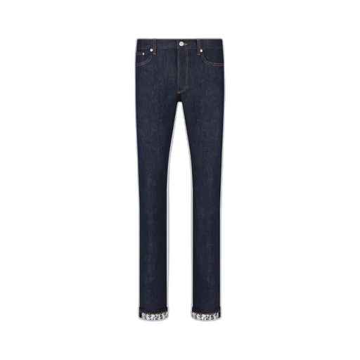 Long Slim-Fit Dior Oblique Jeans