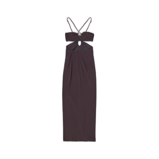 Nensi Dojaka Keyhole Floor-Length Dress