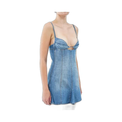 Nensi Dojaka Godet-Design Flared Hem Mini Dress