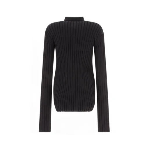 Nensi Dojaka Ribbed Button-Up Top
