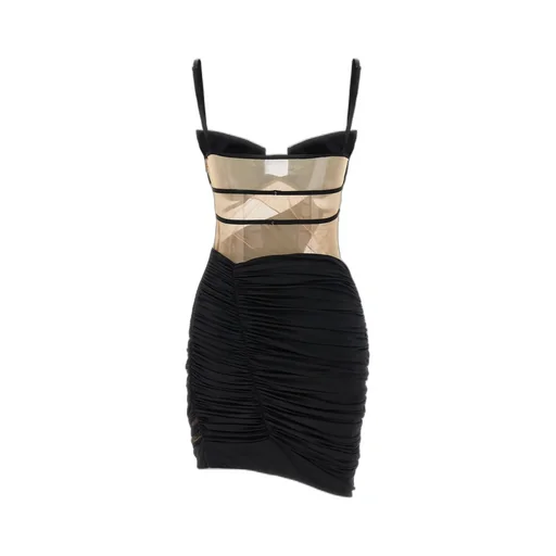 Nensi Dojaka Draped Mini Dress