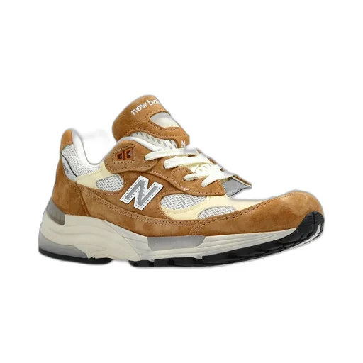 New Balance 992 Logo Patch Lace-Up Sneakers