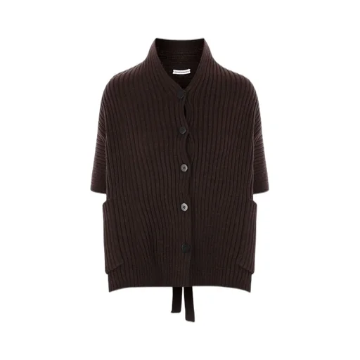 Niccolò Pasqualetti Ribbed Knit Cape Jacket