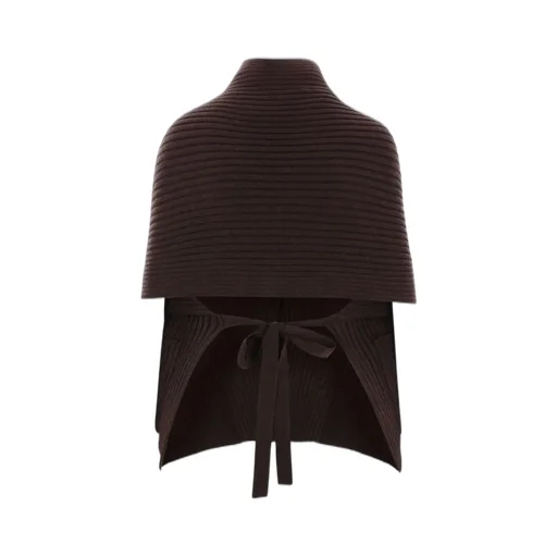 Niccolò Pasqualetti Ribbed Knit Cape Jacket