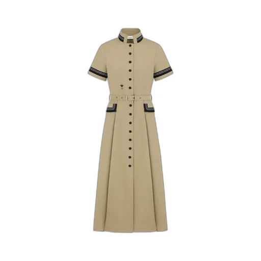 Mid-Length Flared Shirtdress