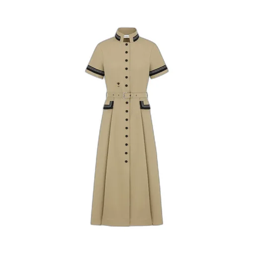Mid-Length Flared Shirtdress