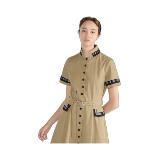 Mid-Length Flared Shirtdress