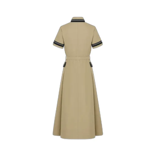 Mid-Length Flared Shirtdress